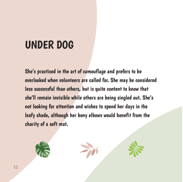 Under Dog Greeting Card back story | Graphic Designer, Illustrator, Design, Tasmania